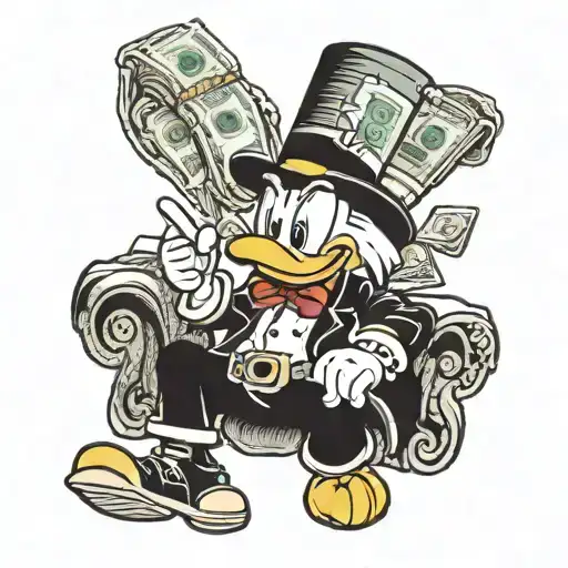 Scrooge Mcduck Whith Money