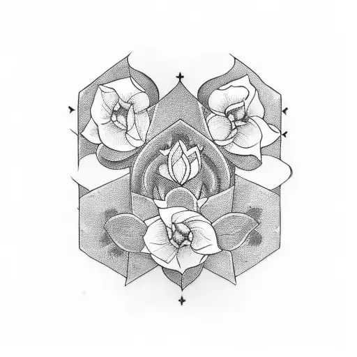 3 Black Armbands The Midddle Is Thicker And In The Middle Ther Is A Jasmin Flower