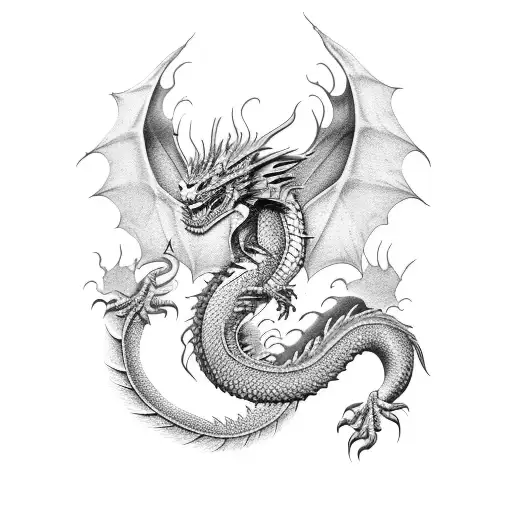 Brushstroke Dragon