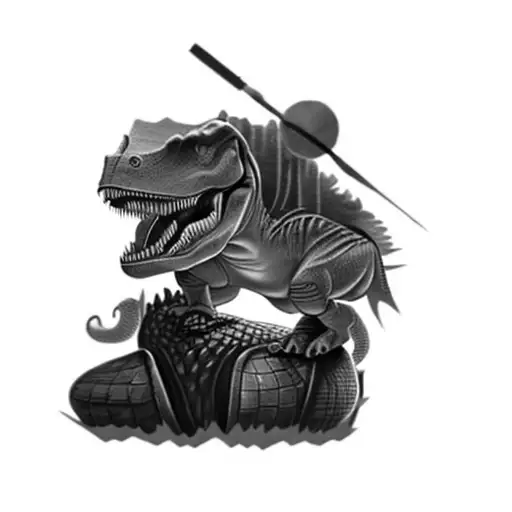 A Figure Of A Dinosaur