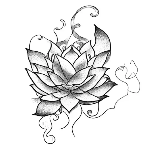 Spinal Tattoo With Lotus And Vines