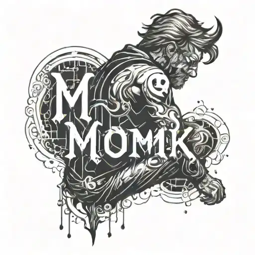 A Developer Coding A Video Game Character Hugging The Word 'Mom'