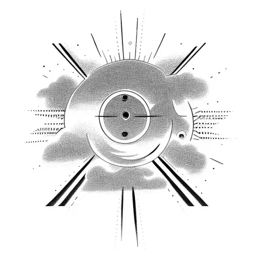 Train Caboose On Tracks Leading To Sun Shine In Heaven