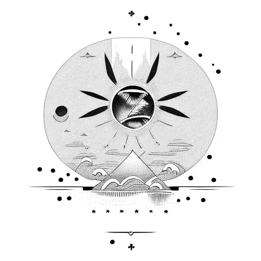 Sunset Over The Beach