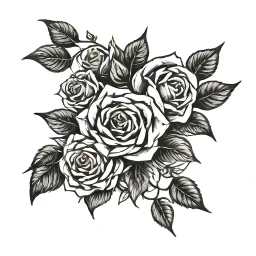 A Rose Laurel Wreaths Surrounding Around Neck