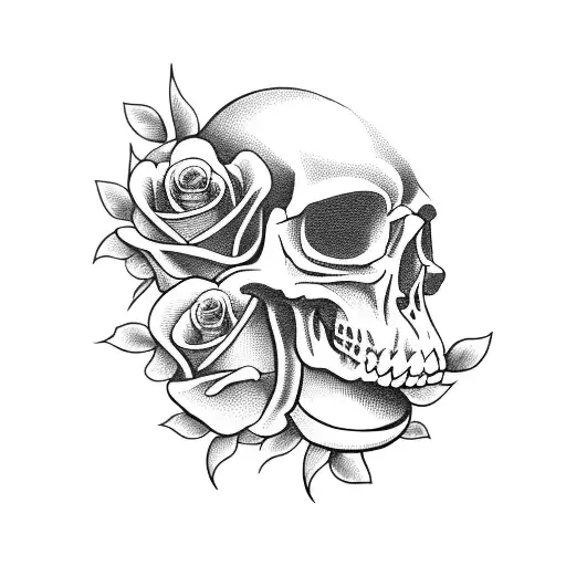 Skull And Roses
