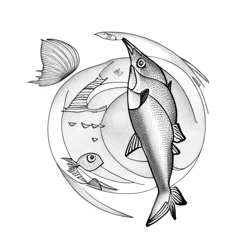 Aquarius With A Scale And Fish