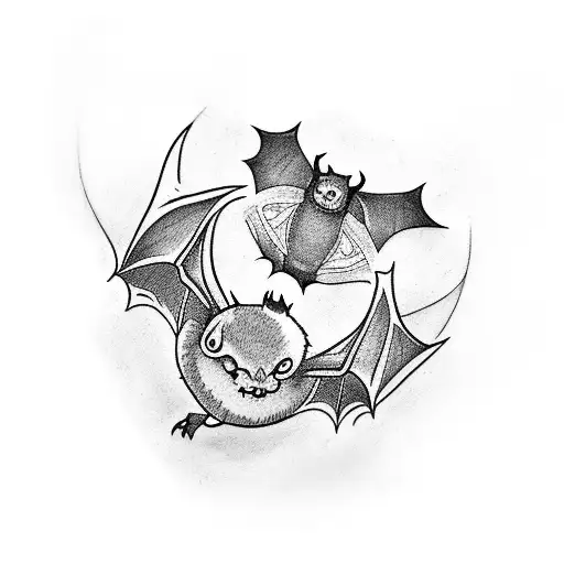 A Camera Lens Surrounded By Bats And Spooky Elements