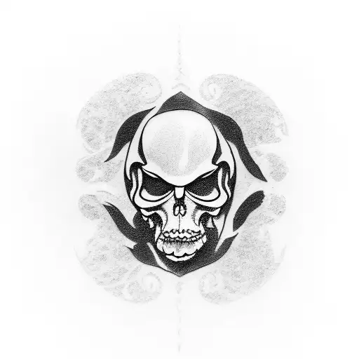 Reaper With Head In His Hand