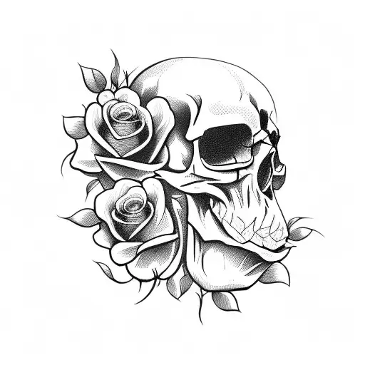 Skull And Roses