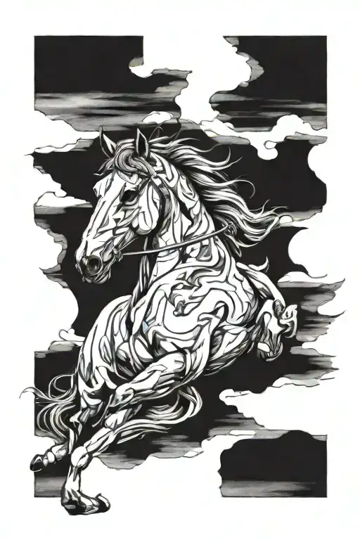 Oil Layered Painting Horse