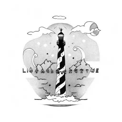 Lighthouse With Quote