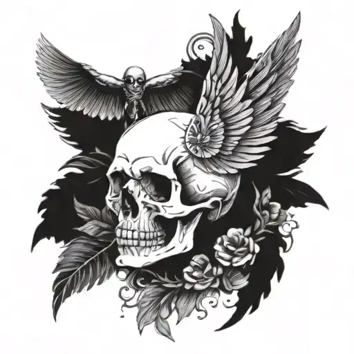 Skull And Wings