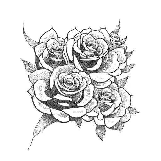 Snake Skeleton Wrapped In Flowers