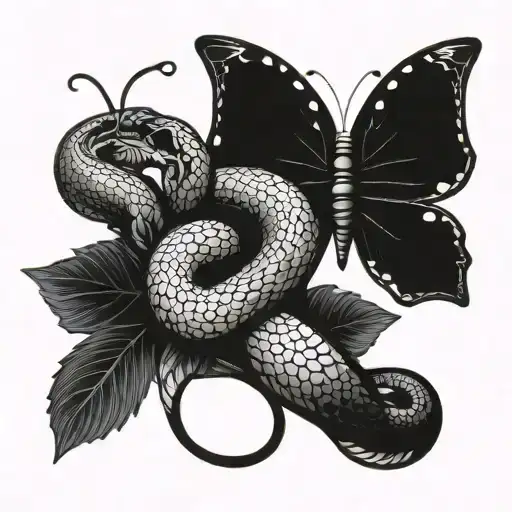 Snake And Butterfly
