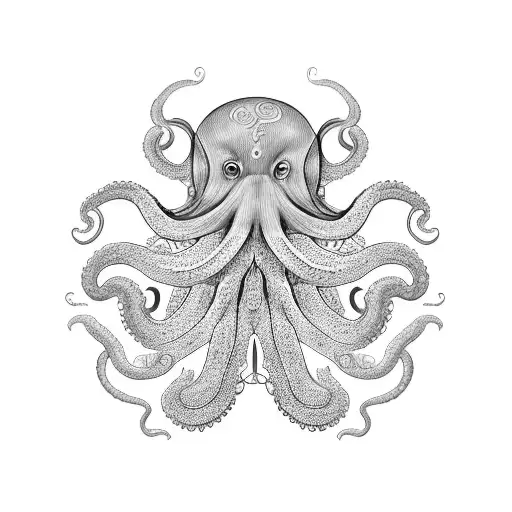 An Intricate Octopus Surrounded By Colorful Coral Reefs