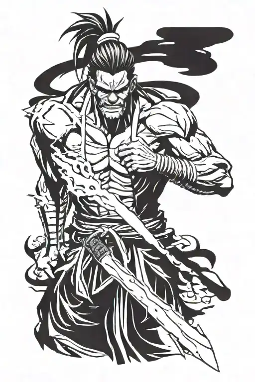 Kenpachi Zaraki From The Anime Bleach