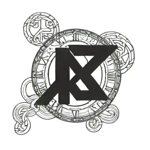 1969 And 1974 Roman Numerals Intertwined With Rings