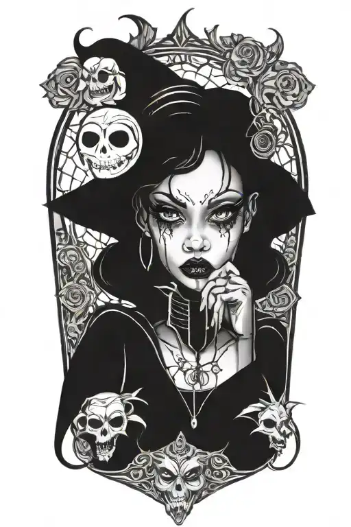 Sexy Black Girl Vampire Girl