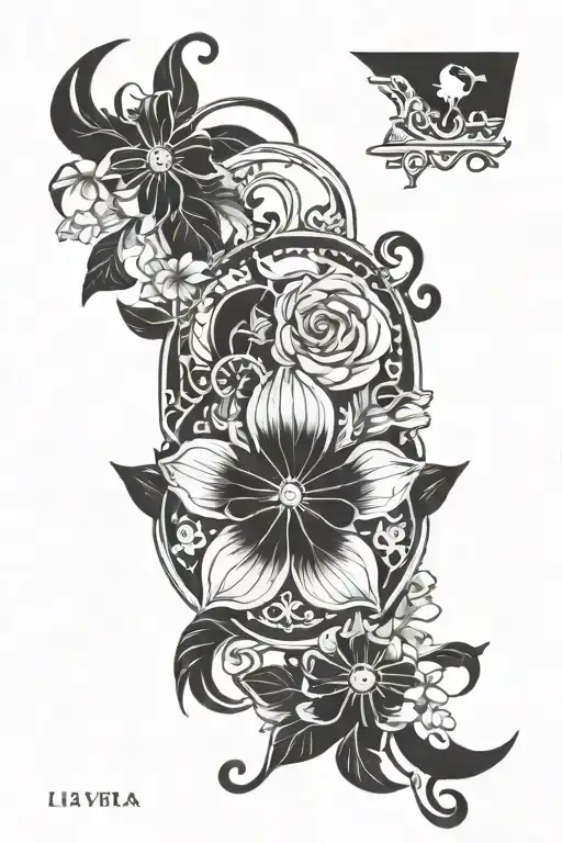 Rochester Flower Libra Symbol Combined With Greek Mythology And Elements Of Travel