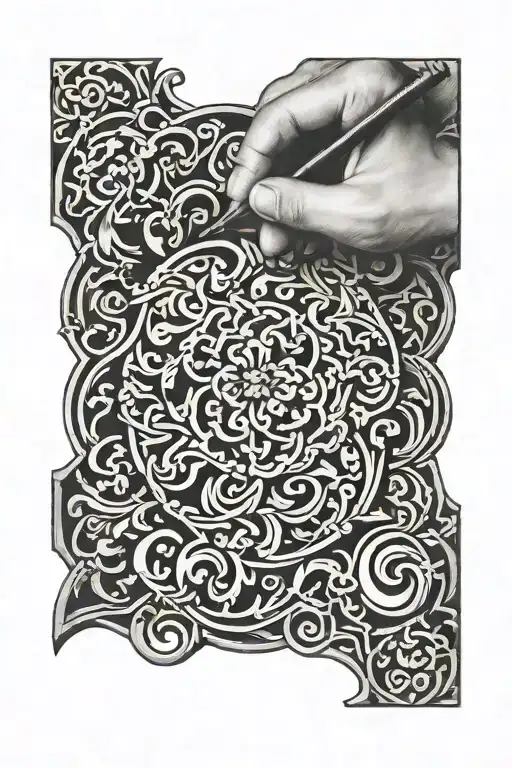 Scottish Stonemason Carving A Intricate Design