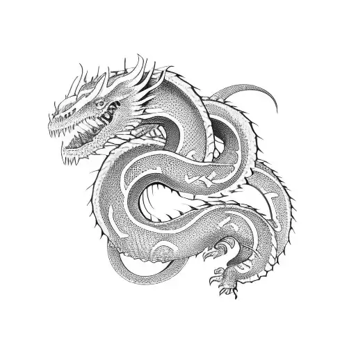 An Ouroboros Is A Serpent Or Dragon Eating Its Own Tail