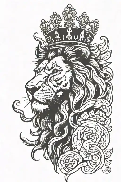 Lion With Crown
