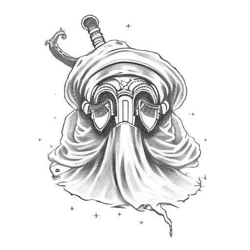 Combine Elements Of A Black Plague Doctor With A Celestial Theme