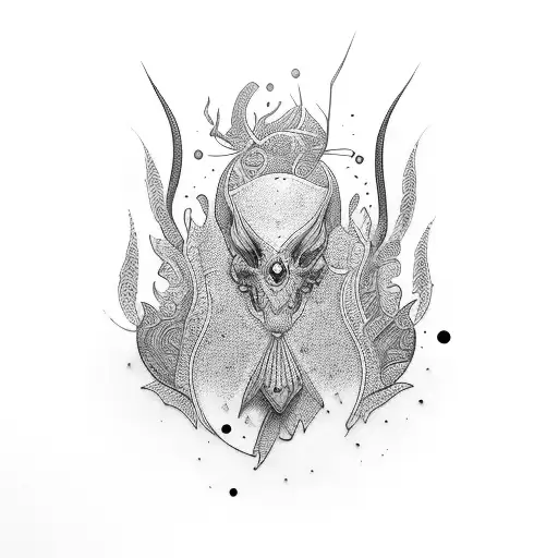 Entidade Inansa No Estilo Black Work