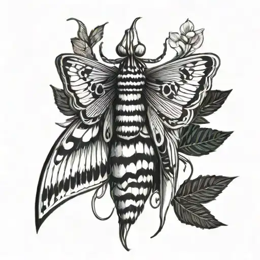 Moth Tatto Design