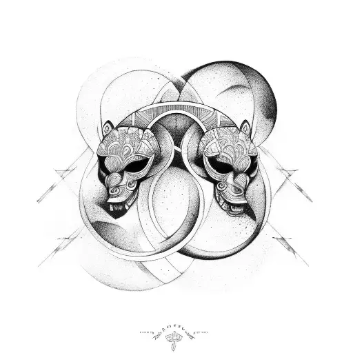 Gemini With Full Moon