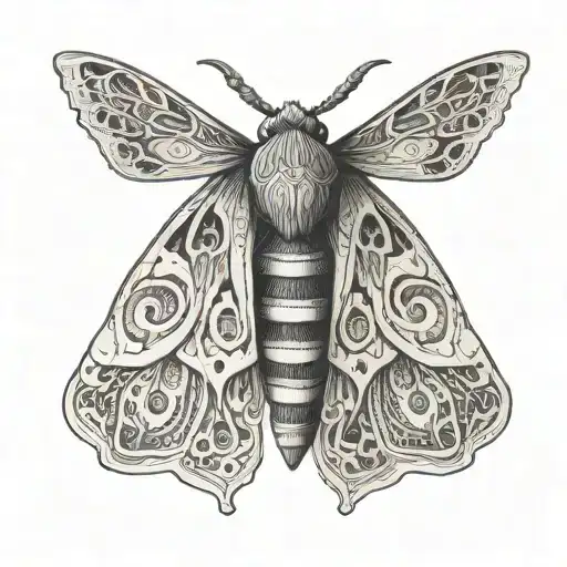 Moth Tattoo Design Small For Forearm