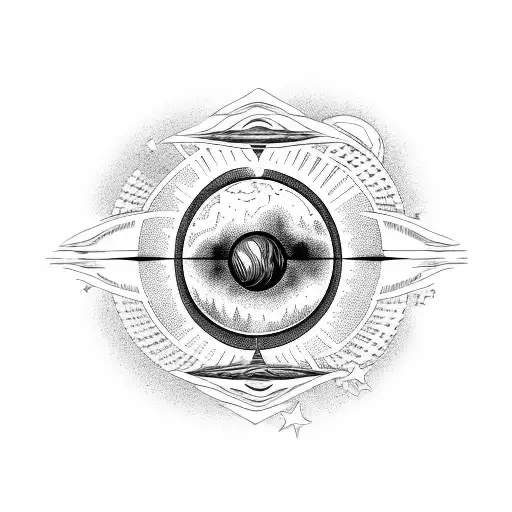 Sunset With Planets And Stars