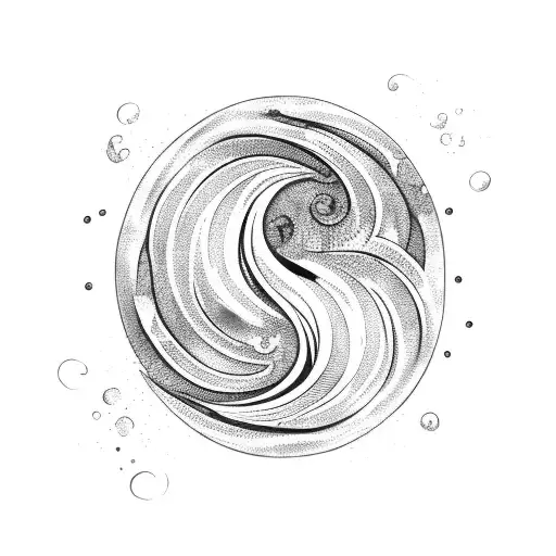 Ocean Wave With Hook Infinte Symbol