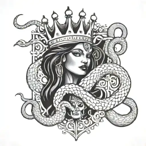 King Deamon And Queen Snake