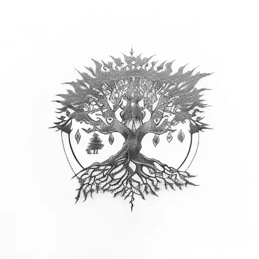 Tree Of Life With Quote