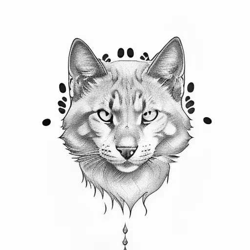 Script Of Kahlua With A Paw Print For Forearm