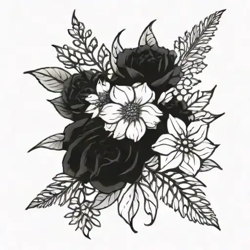 August October January June July Birth Flower Bouquet