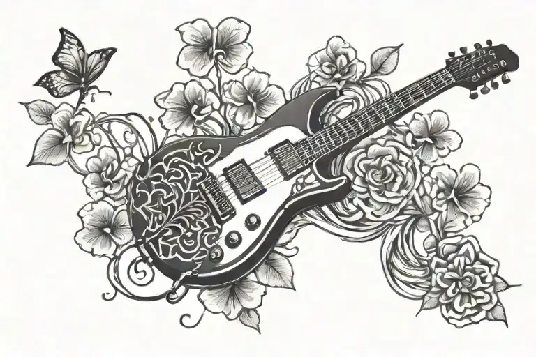 Electric Guitar And Clover