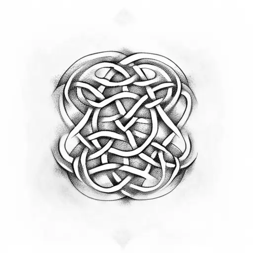 Celtic Knot Com Folhas
