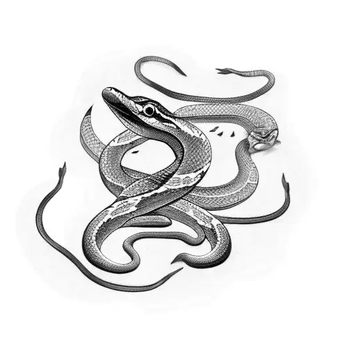 Snake Killing A Crow