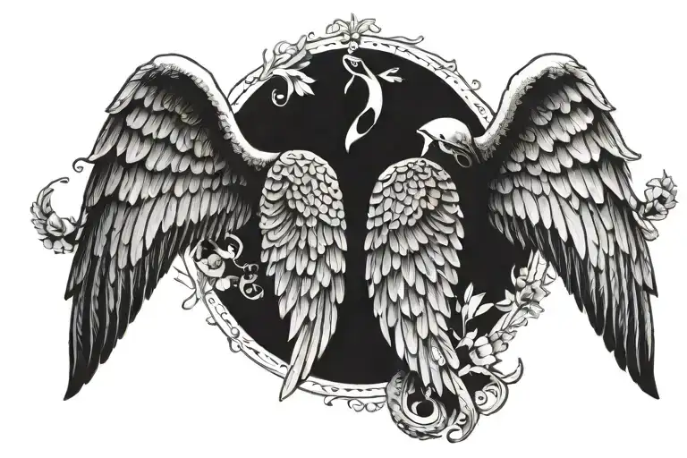 Angel Wings In Memory Of My Dead Grandpa With Date 1951-2022