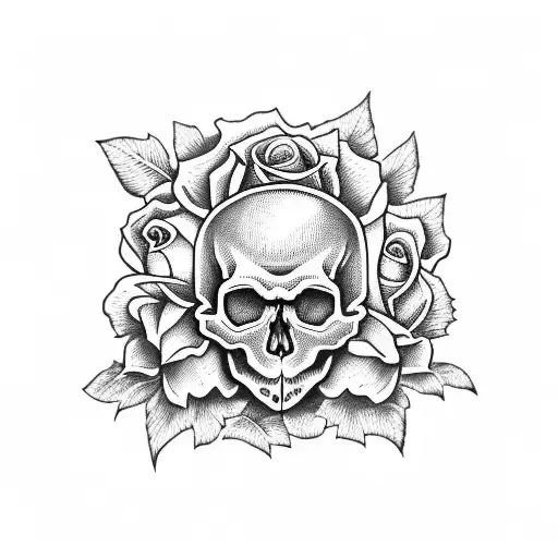 Skull And Roses