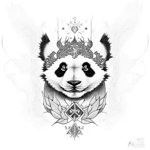 Panda Dragon Cat And Butterflies