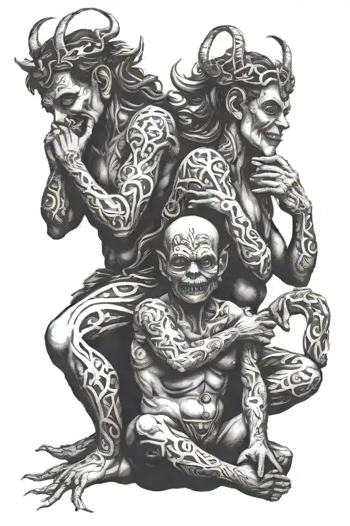 Gemini Hear No Evil See No Evil Speak No Evil