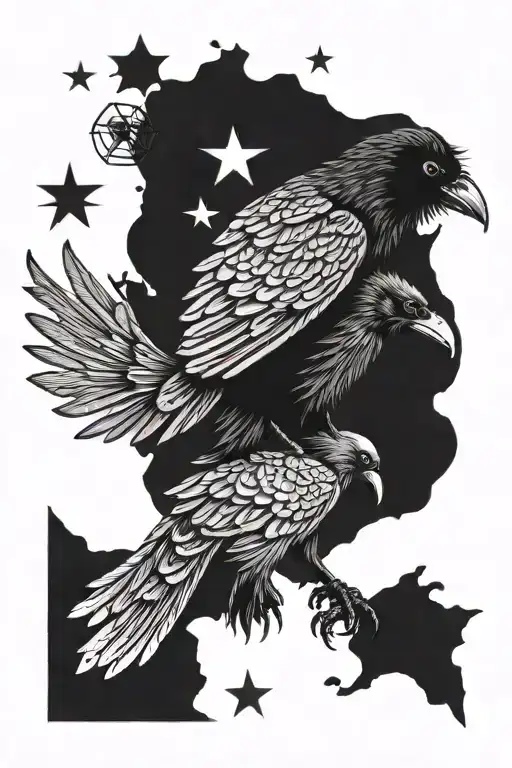 Crow Stealing Treasure