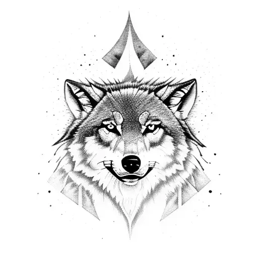 Me And My Son Represented With Wolfs