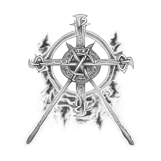 Saint Florian Cross For Celtic Australian Bushfire Fighter