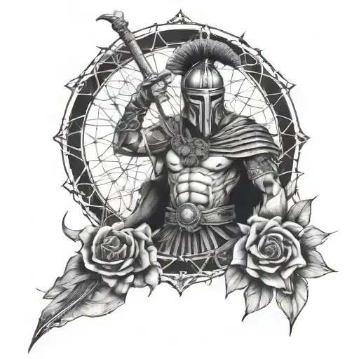 Full Arm Slavee About Lotous Flor And Spartan