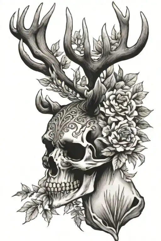 Skull Deer Head